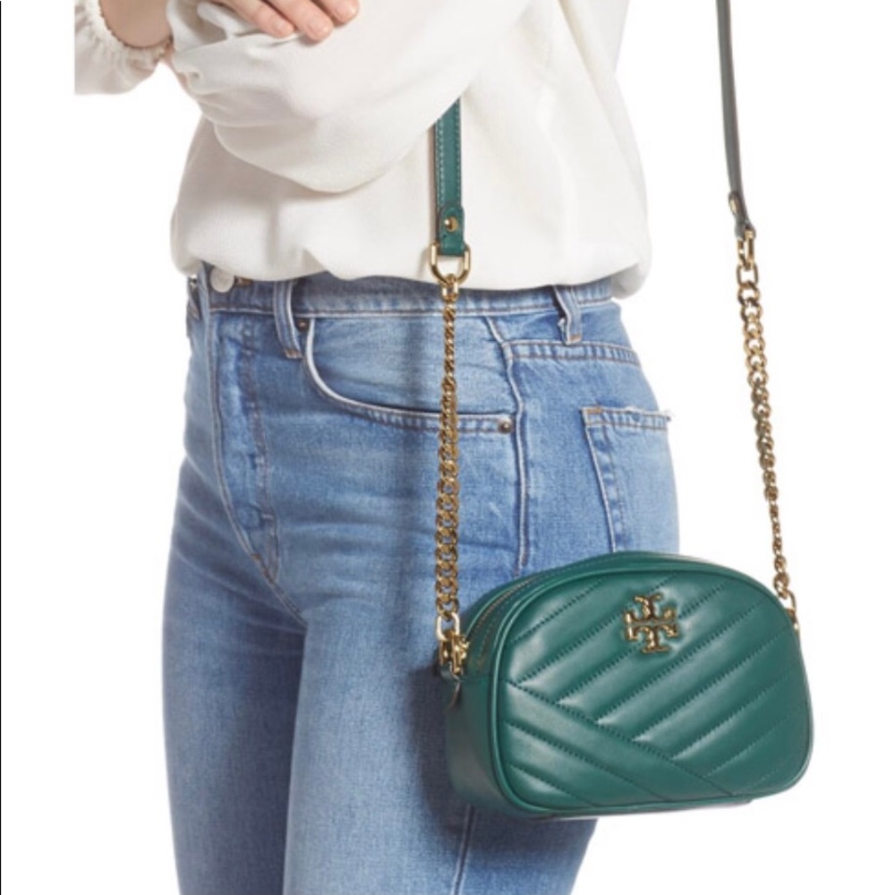 Forest Green Tory Burch Kira Camera Bag